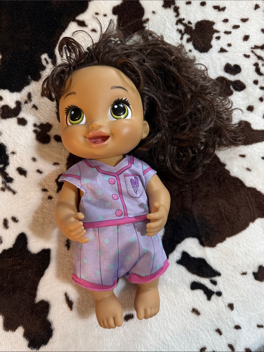 Baby Alive Lulu Brown Hair  Interactive Doll Kids Toys